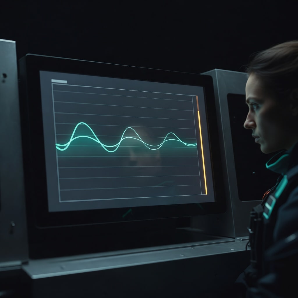 NeuroSync dashboard glowing softly in a dark room.